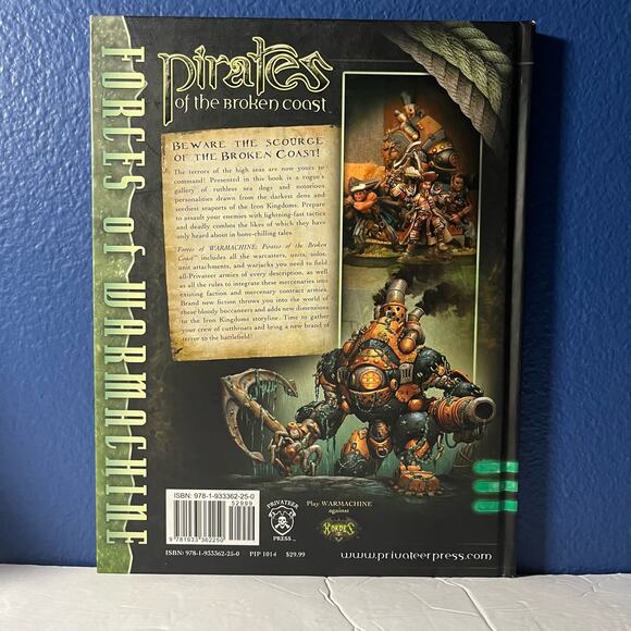 Warmachine Pirates Of The Broken Coast Hardcover Book - Picture 2 of 8